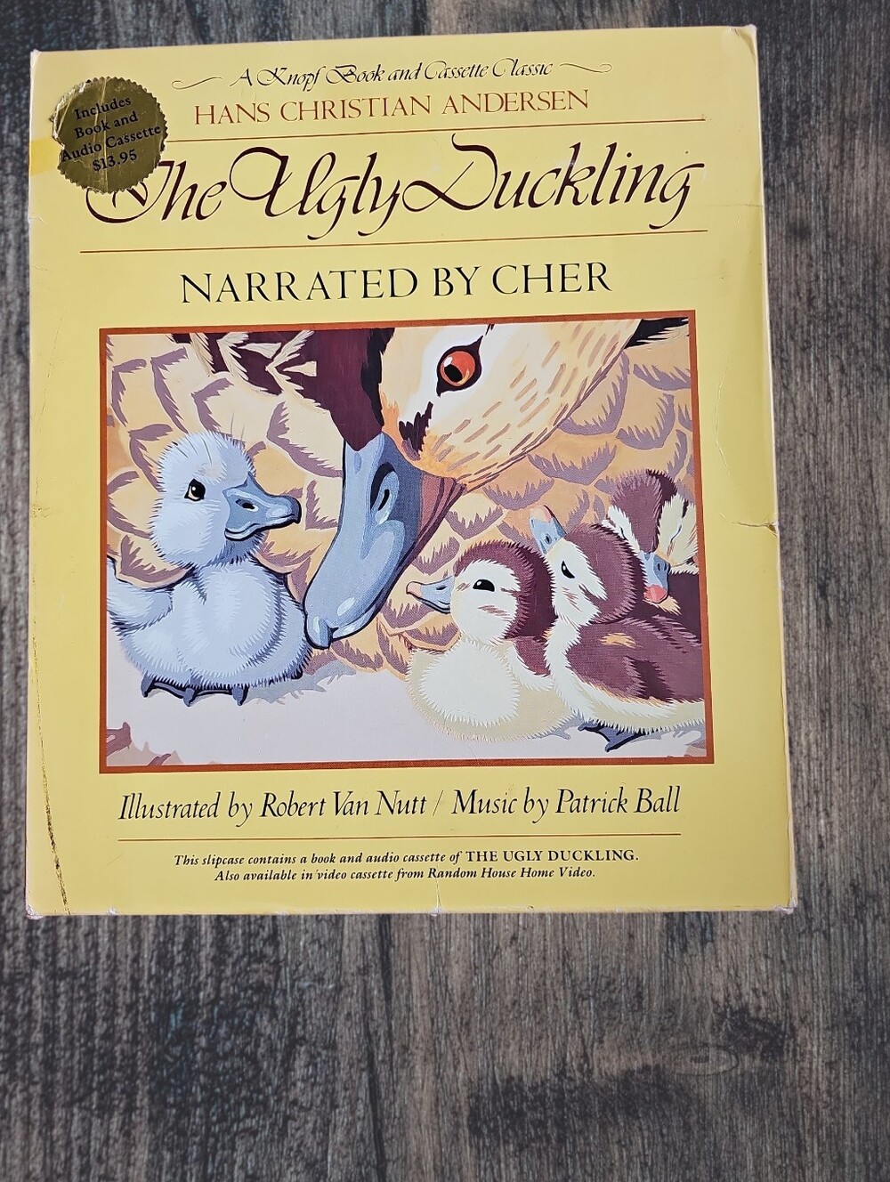 Vintage 1986 The Ugly Duckling Book & Cassette Set - Narrated by Cher